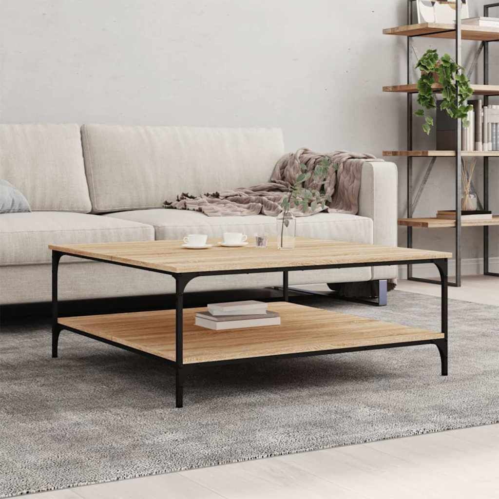 Salontafel Bewerkt Hout 100x100x40 cm Sonoma Eiken - 29% Korting