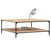 Salontafel Bewerkt Hout 100x100x40 cm Sonoma Eiken - 29% Korting