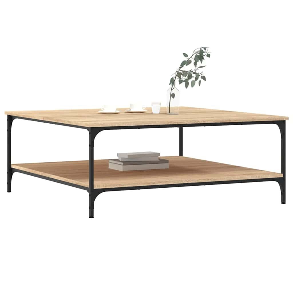 Salontafel Bewerkt Hout 100x100x40 cm Sonoma Eiken - 29% Korting