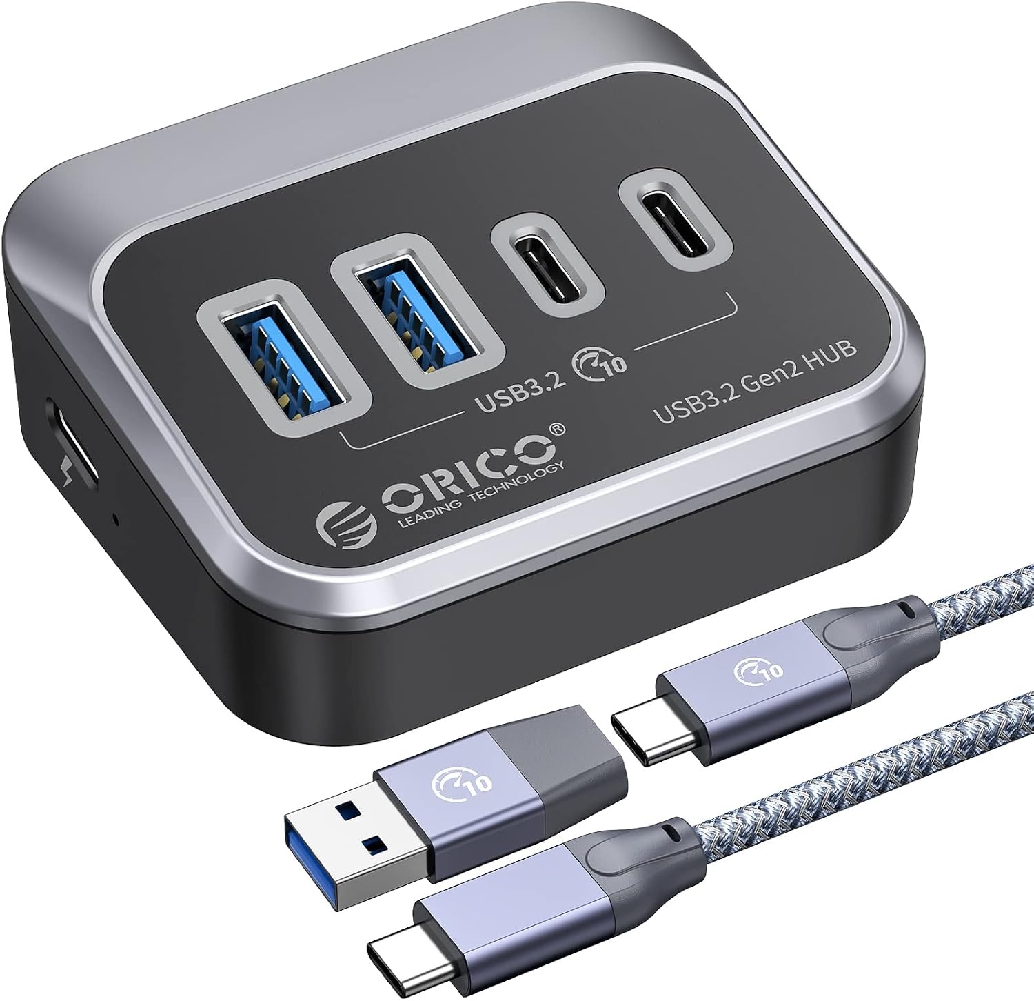 USB Hub 10Gbps met 4 Poorten (2x USB-C, 2x USB-A) - 59% Korting