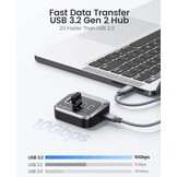 USB Hub 10Gbps met 4 Poorten (2x USB-C, 2x USB-A) - 59% Korting