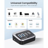 USB Hub 10Gbps met 4 Poorten (2x USB-C, 2x USB-A) - 59% Korting