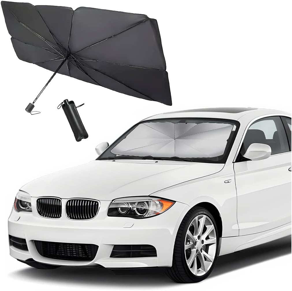 Auto Voorruit Zonnescherm 135x79 cm | Opvouwbaar met UV-Bescherming | 54% Korting