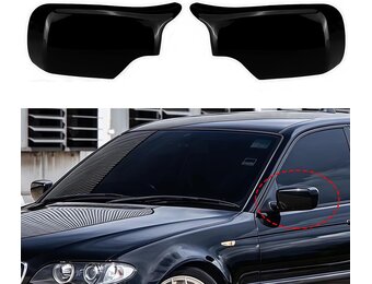 Hoogglans Zwarte Spiegelkappen voor BMW E46 (1998-2005) - 28% Korting!
