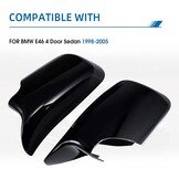 Hoogglans Zwarte Spiegelkappen BMW E46 (1998-2005) - 55% Korting