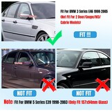Hoogglans Zwarte Spiegelkappen BMW E46 (1998-2005) - 55% Korting