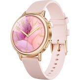 TOOBUR Smartwatch voor Dames - 37mm AMOLED - Fitness Tracker - Beige