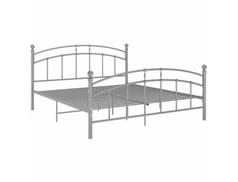 vidaXL Bedframe Metaal Grijs 200x200 cm - 54% Korting!