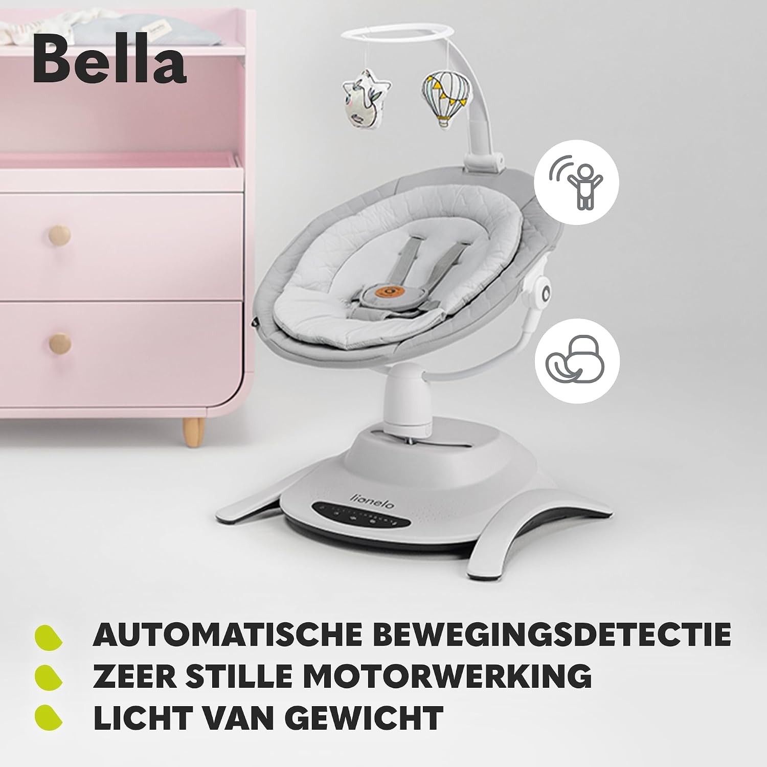 Elektrische Babywipstoel Grijs - 30% Korting