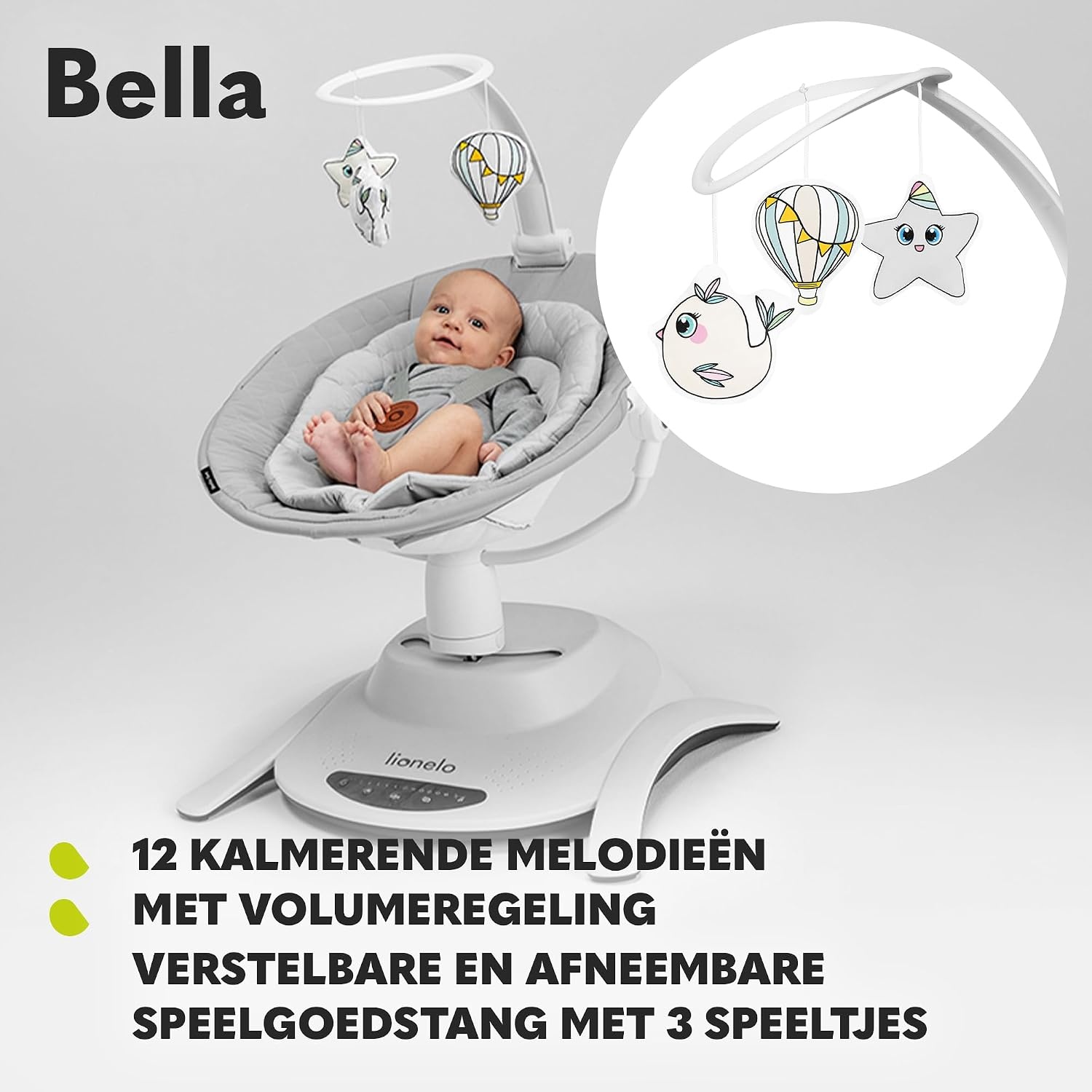 Elektrische Babywipstoel Grijs - 30% Korting