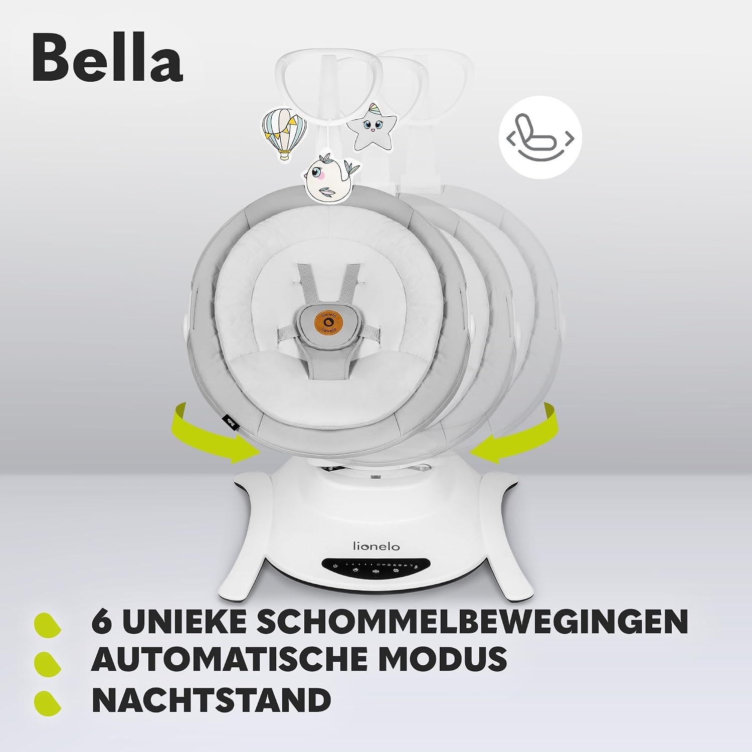 Elektrische Babywipstoel Grijs - 30% Korting