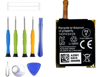 Accu APP00296 310mAh voor Fossil Gen 5/Julianna HR met Gereedschap (27% korting)