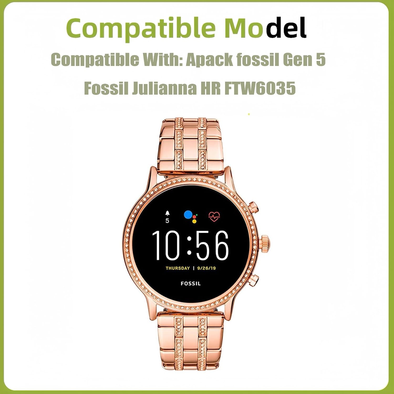 Vervangende Accu APP00296 310mAh voor Fossil Gen 5/Julianna HR - 39% Korting!