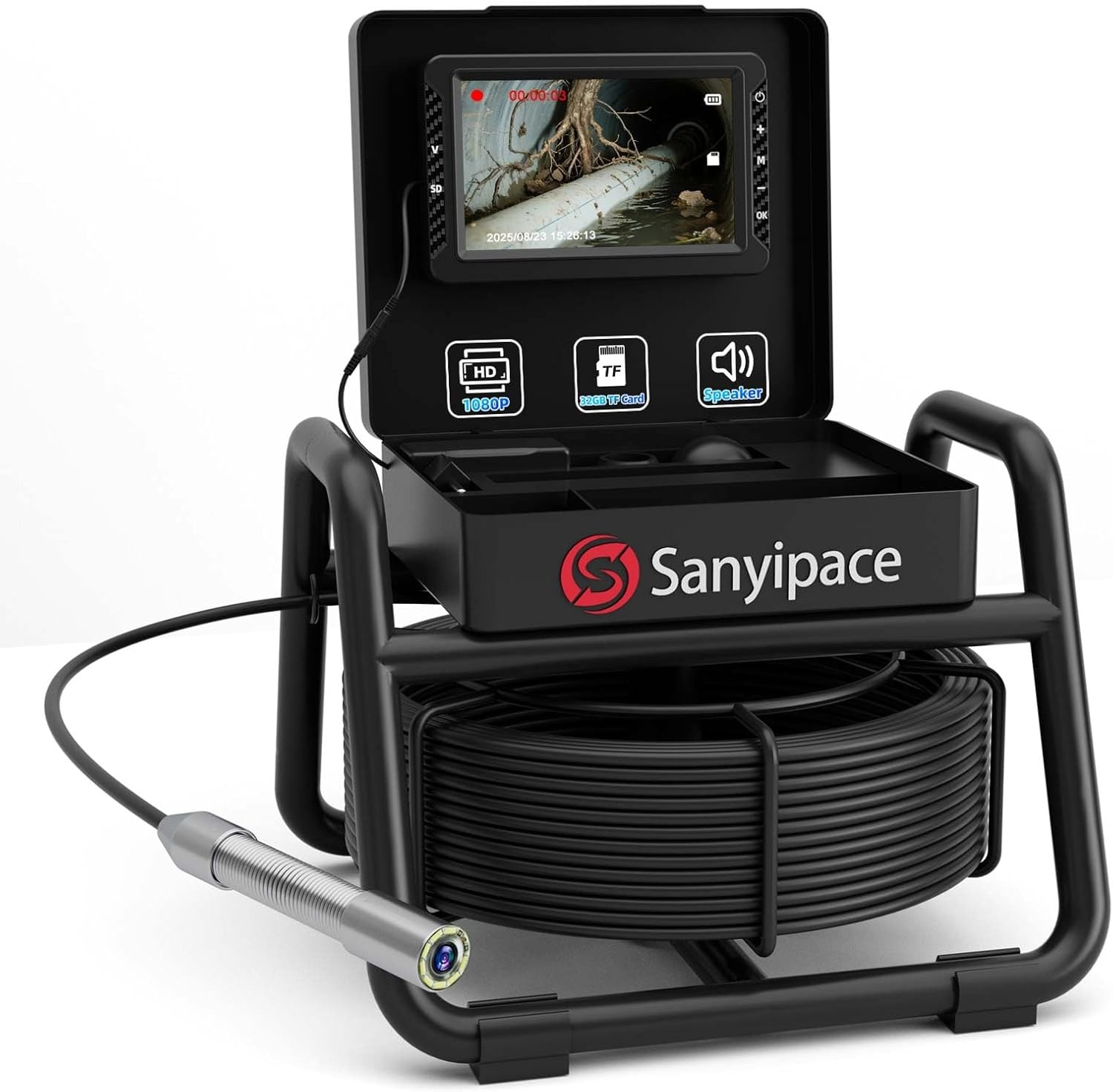 30% Korting: Buisinspectiecamera Riool met 30m Kabel & HD Scherm