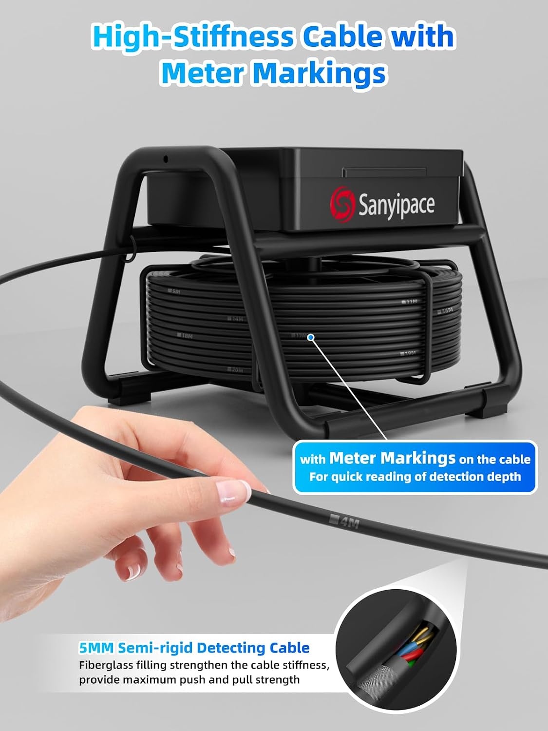 30% Korting: Buisinspectiecamera Riool met 30m Kabel & HD Scherm