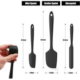 Siliconen Spatel & Deegschraper Set 3-delig Zwart - 39% Korting