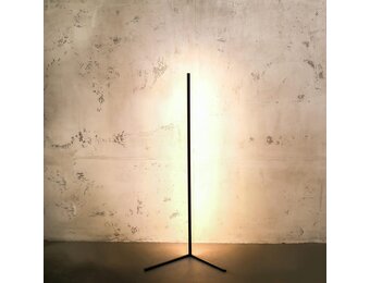 LED Vloerlamp Hoeklamp Zwart - Minimalistisch & Dimbaar - 34% Korting