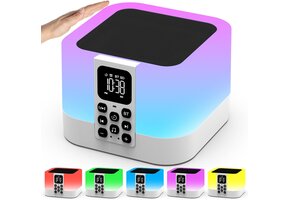 Draagbare Bluetooth Luidspreker 4-in-1 met Nachtlamp & Wekker (36% Korting)