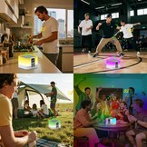 Draagbare Bluetooth Speaker 4-in-1 | Nachtlampje & Wekker met Witte Ruis | 57% Korting