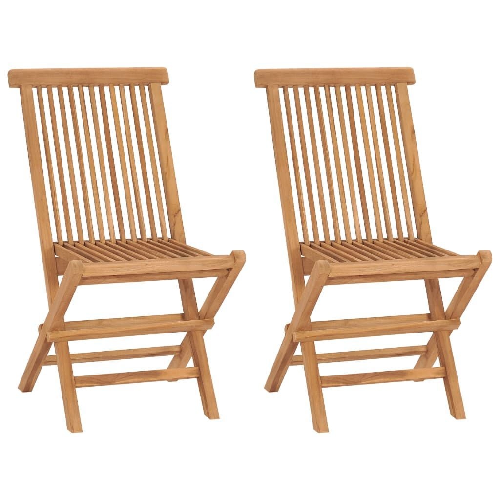 Teakhouten Tuinstoelen 2 st. Inklapbaar - 35% Korting