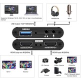 4K HDMI Capture Card - USB 3.0, 1080p 60FPS Streaming