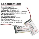 2x 3000mAh Lithium Polymeer Batterij voor ESP32 (3,7V) | 40% Korting