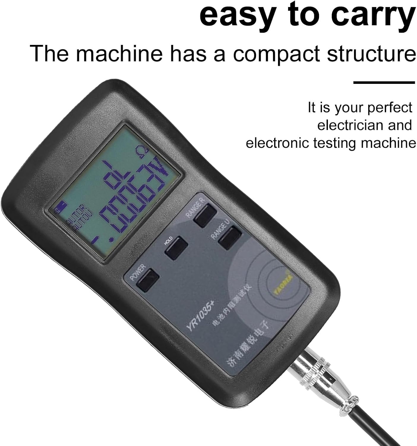 YR1035 Interne Batterij Tester 100V Zwart - 29% Korting