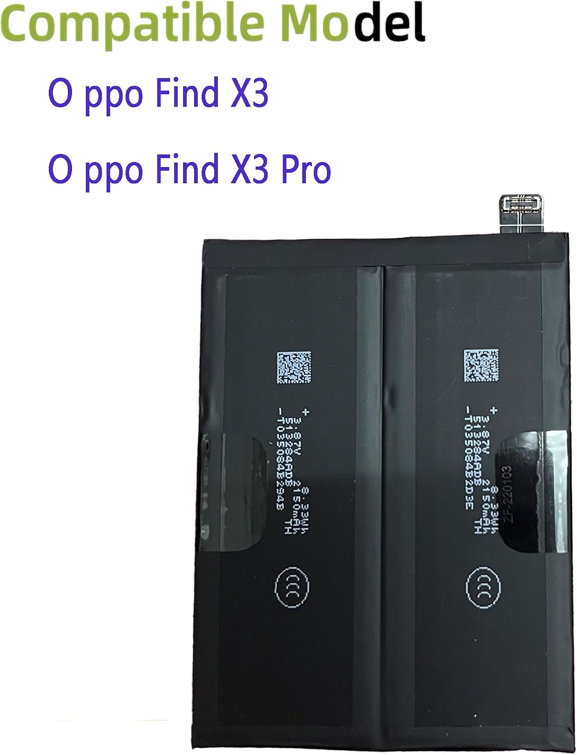 Vervangende Accu BLP831 voor O-ppo Find X3/X3 Pro (27% Korting)