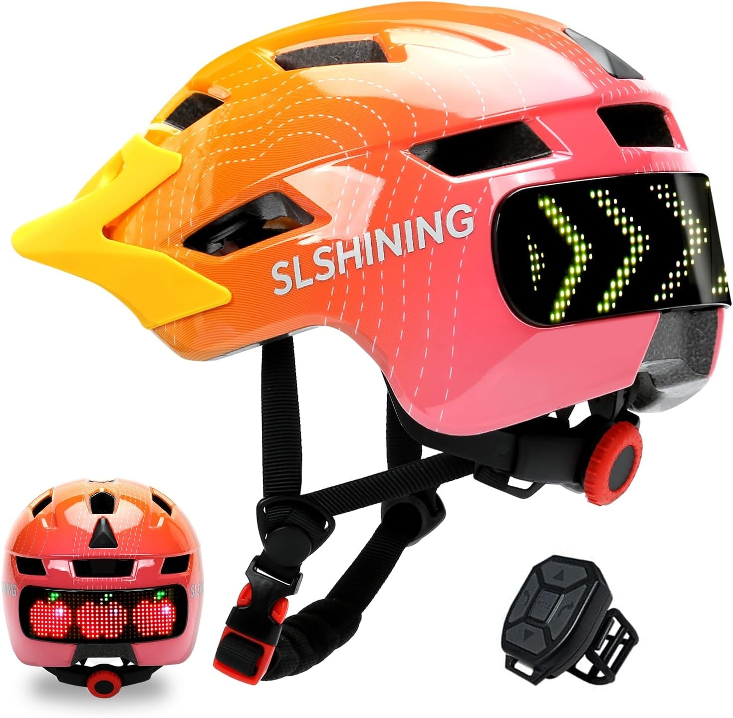 Kinderfietshelm met LED & Afstandsbediening - 28% Korting!