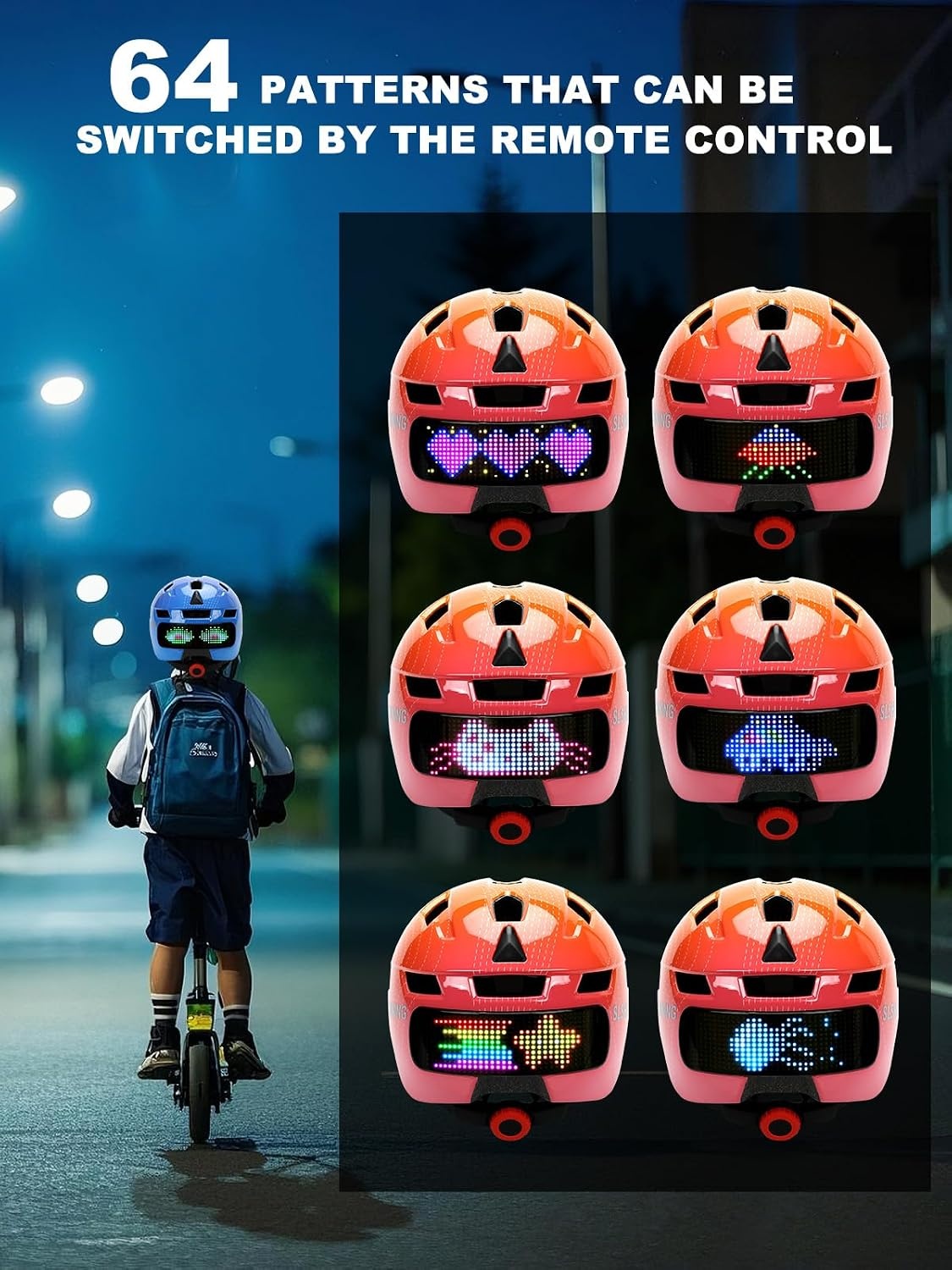Kinderfietshelm met LED & Afstandsbediening - 28% Korting!
