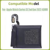 Vervangingsaccu Apple Watch SE 2022 40mm (A2721) - 53% Korting!