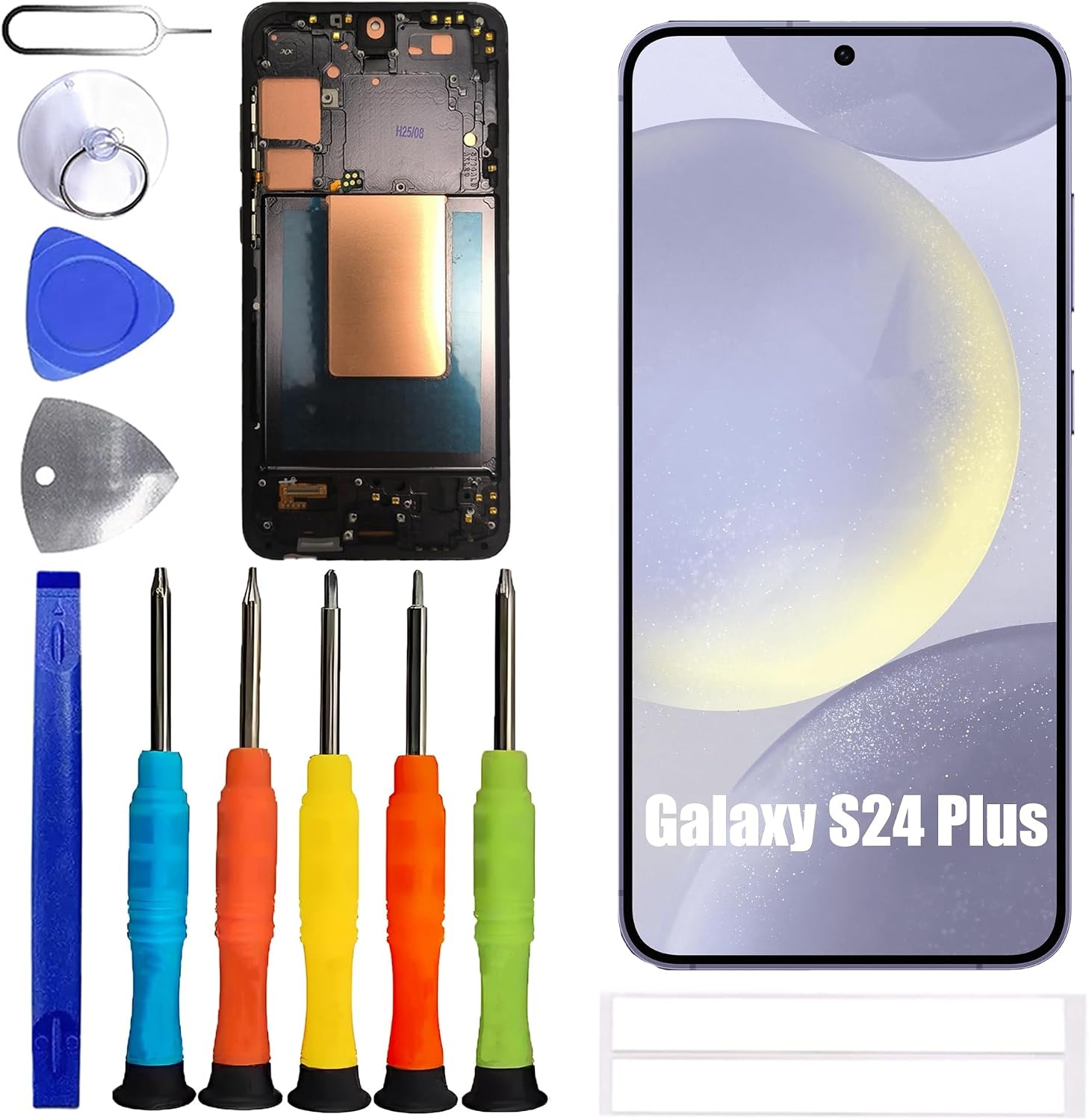 LCD Scherm met Frame - Samsung Galaxy S24+ Zwart (29% Korting)