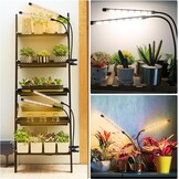 LED Groeilamp voor Planten, 4-kops Volledig Spectrum met Timer - 33% Korting