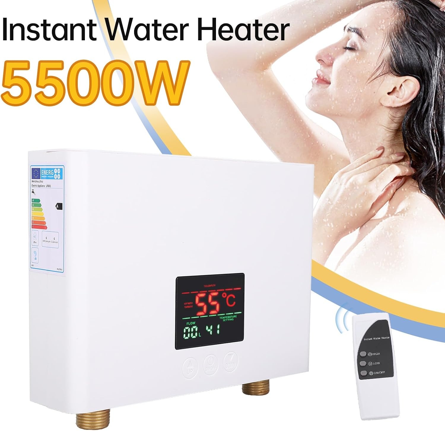 Elektrische Doorstroomboiler 5500W - Direct Warm Water - 29% Korting!