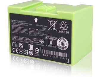 2500mAh Stofzuigeraccu voor iRobot Roomba (29% Korting!)
