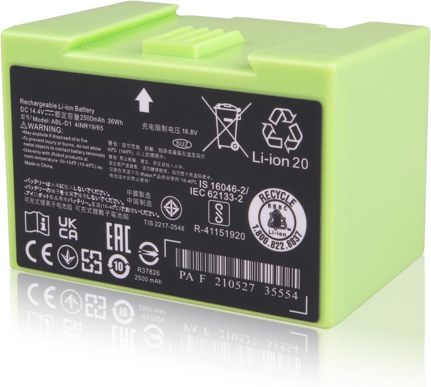 Stofzuigeraccu 2500 mAh voor iRobot Roomba (41% korting)