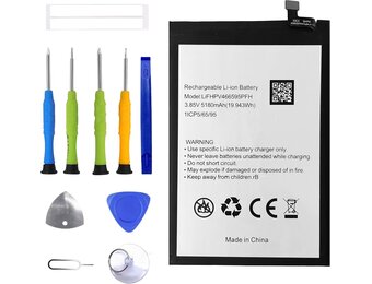 Vervangende Li-Polymer Batterij 5180 mAh voor Blackview A52 + Gereedschap (28% Korting)