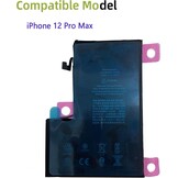 Vervangende iPhone 12 Pro Max Accu (40% Korting) | 4600 mAh