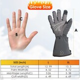 Oplaadbare Verwarmde Handschoenen L/XL Grijs - 55% Korting