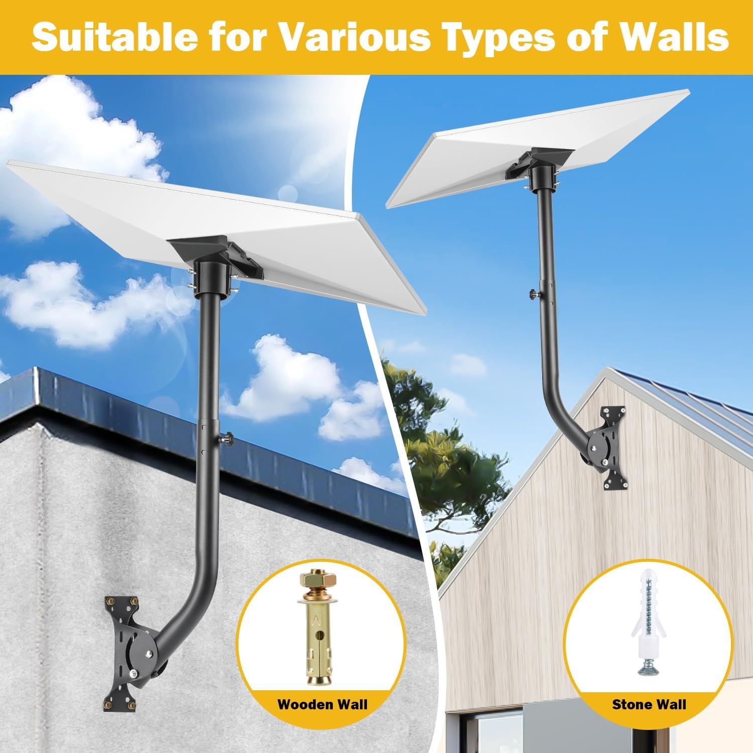 Starlink Gen 3 Montageset: Verstelbare Bevestiging voor Wand & Dak (29% Korting)