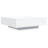 Moderne Salontafel met LED-verlichting Wit 100x100x31 cm - 61% Korting!