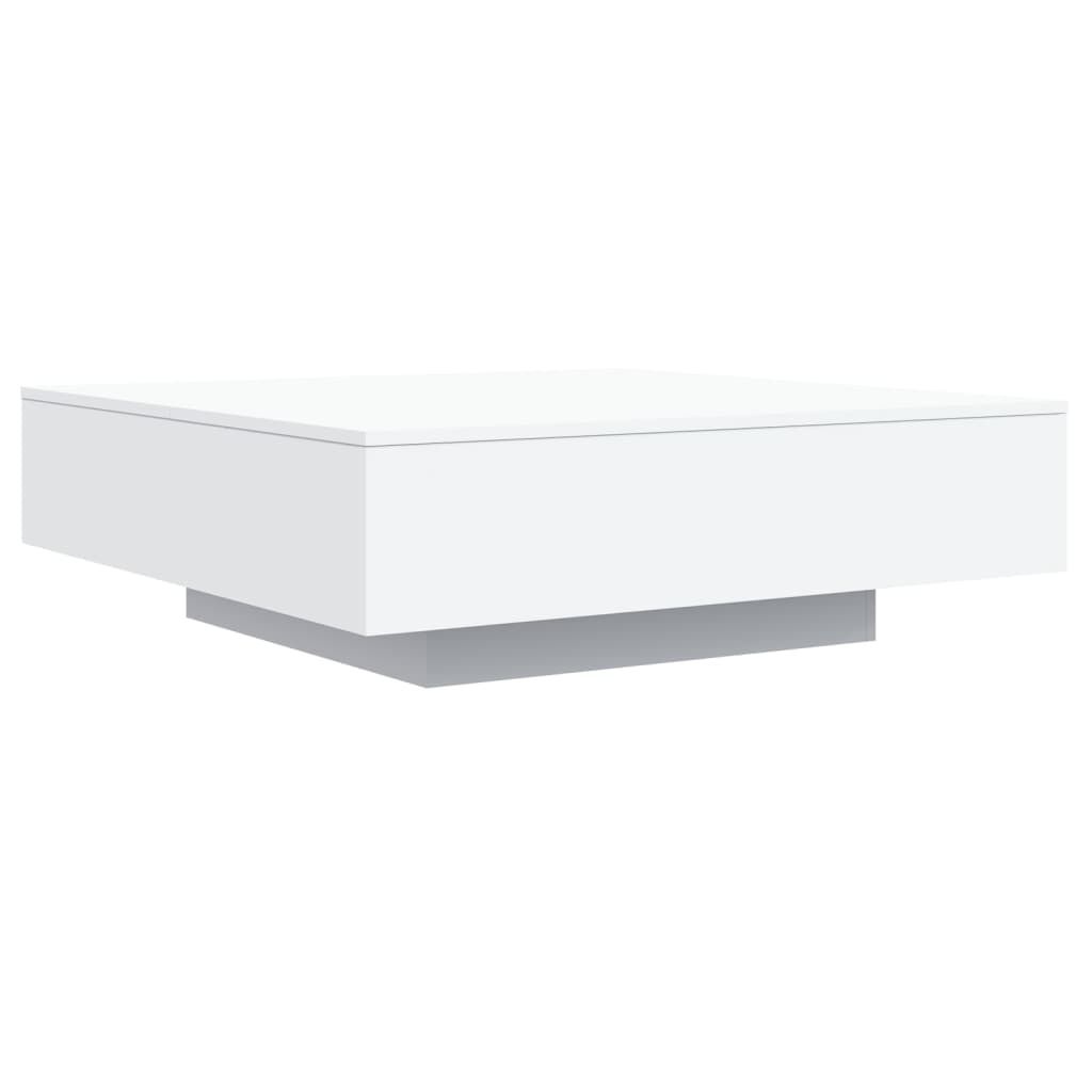 Moderne Salontafel met LED-verlichting Wit 100x100x31 cm - 61% Korting!