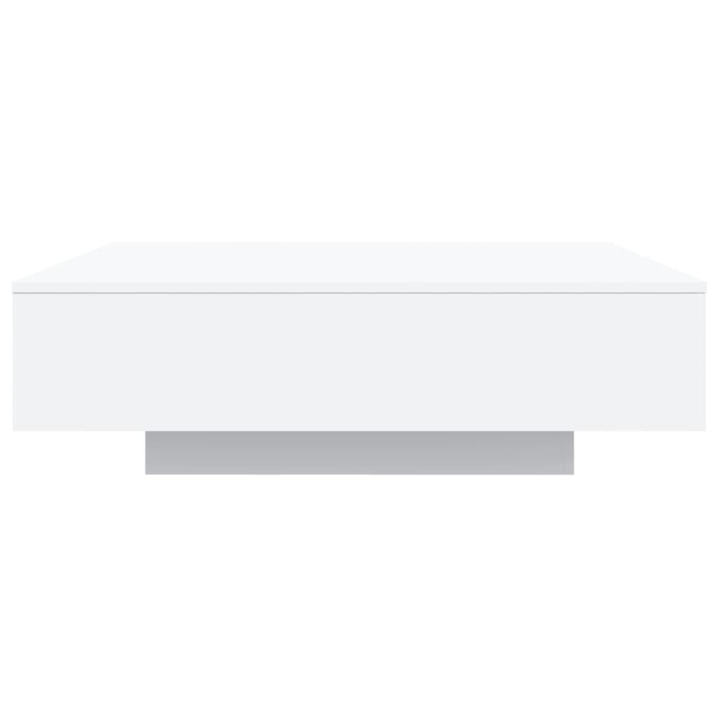 Moderne Salontafel met LED-verlichting Wit 100x100x31 cm - 61% Korting!