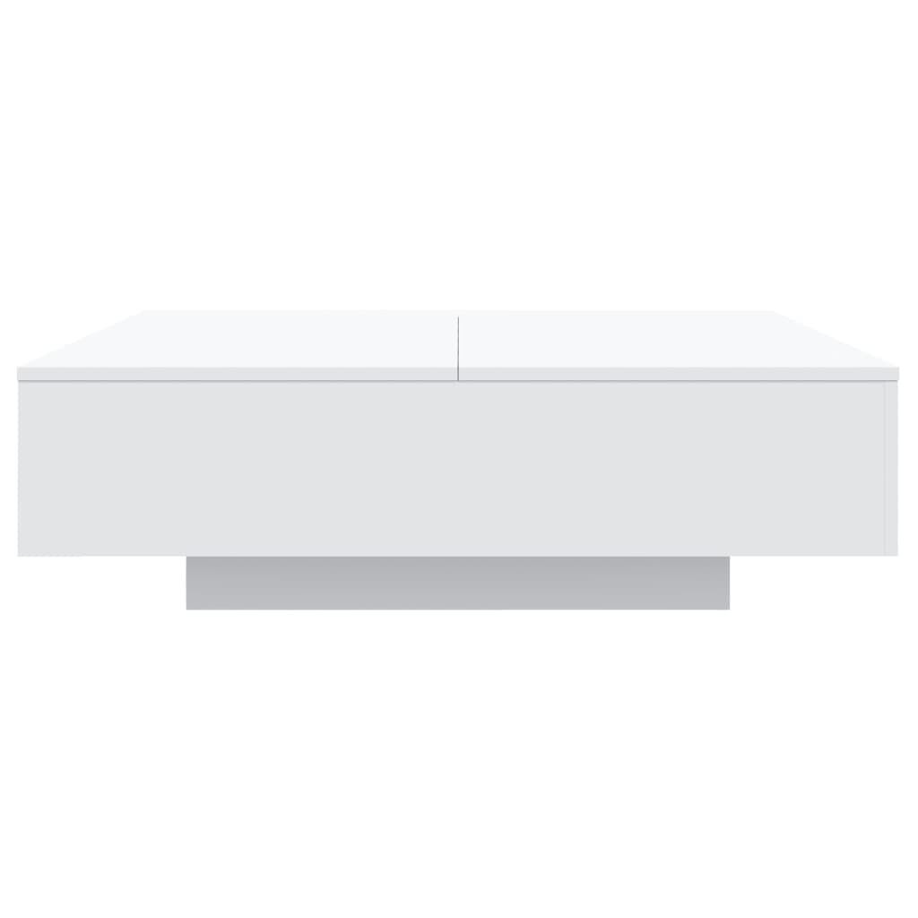 Moderne Salontafel met LED-verlichting Wit 100x100x31 cm - 61% Korting!
