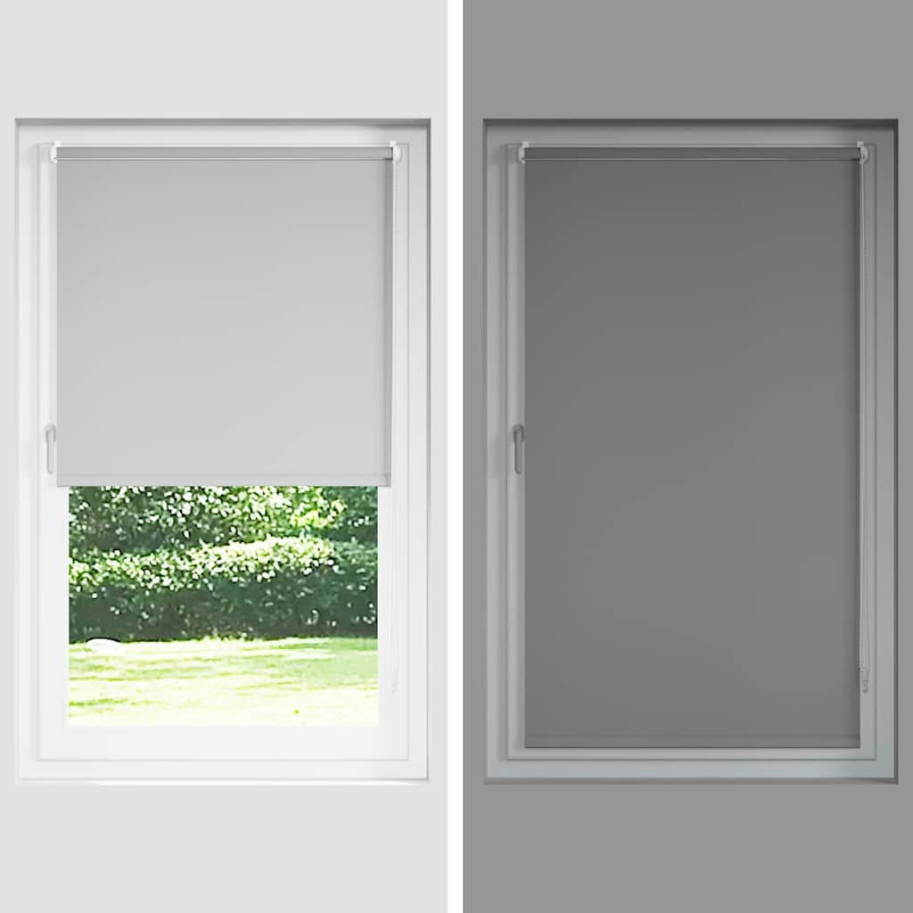 Verduisterend Rolgordijn Blackout 100x230 cm Zwart - 49% Korting