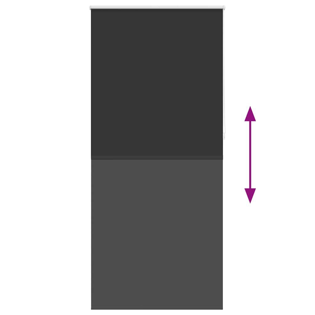 Verduisterend Rolgordijn Blackout 100x230 cm Zwart - 49% Korting