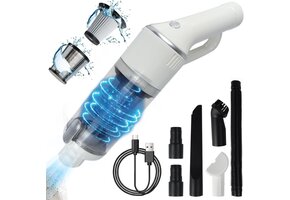 Draadloze Handstofzuiger 120W 15000Pa - Wit | 42% Korting