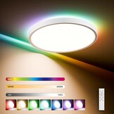 Moderne LED Plafondlamp Rond 30cm - Dimbare Kleur & RGB
