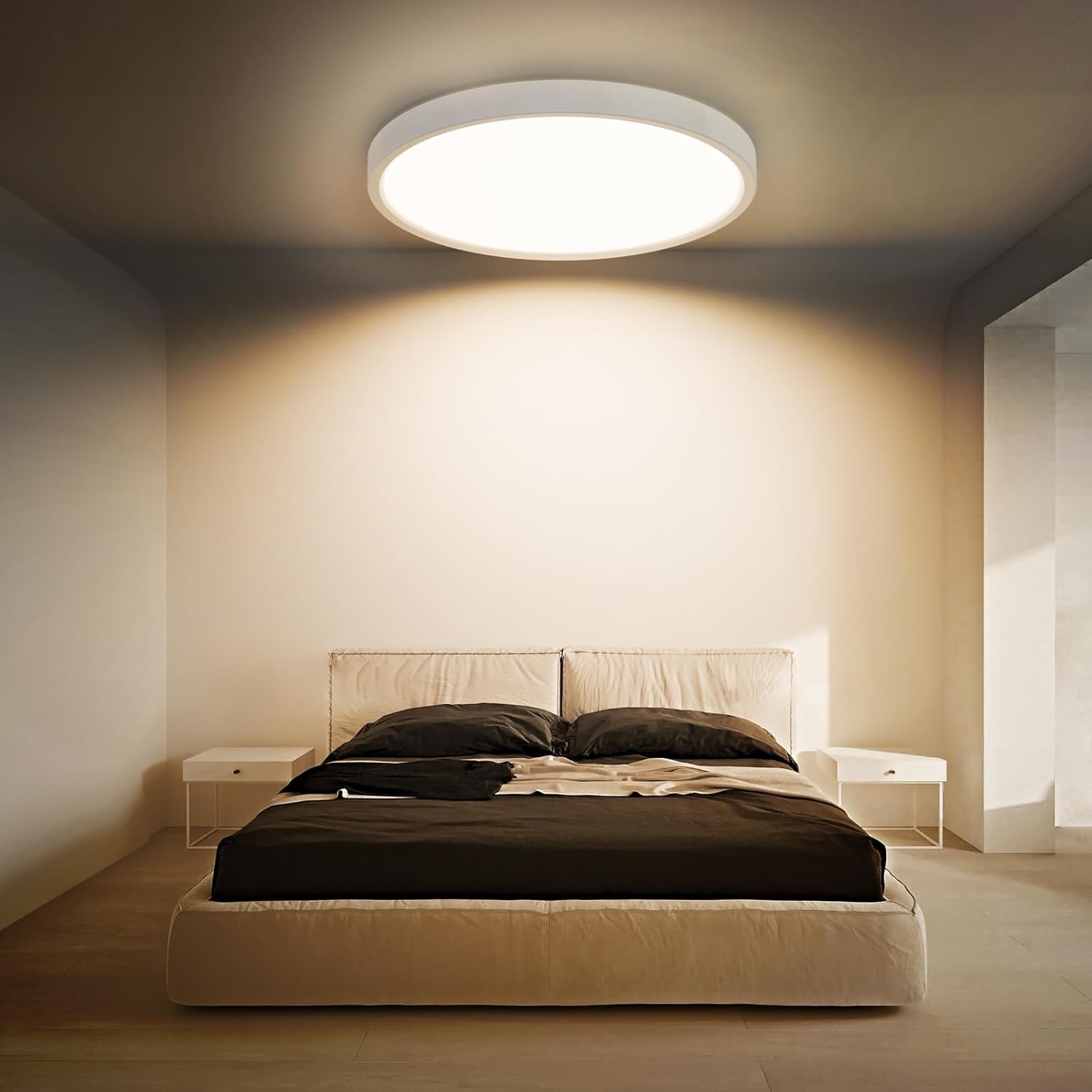 Moderne LED Plafondlamp Rond 30cm - Dimbare Kleur & RGB