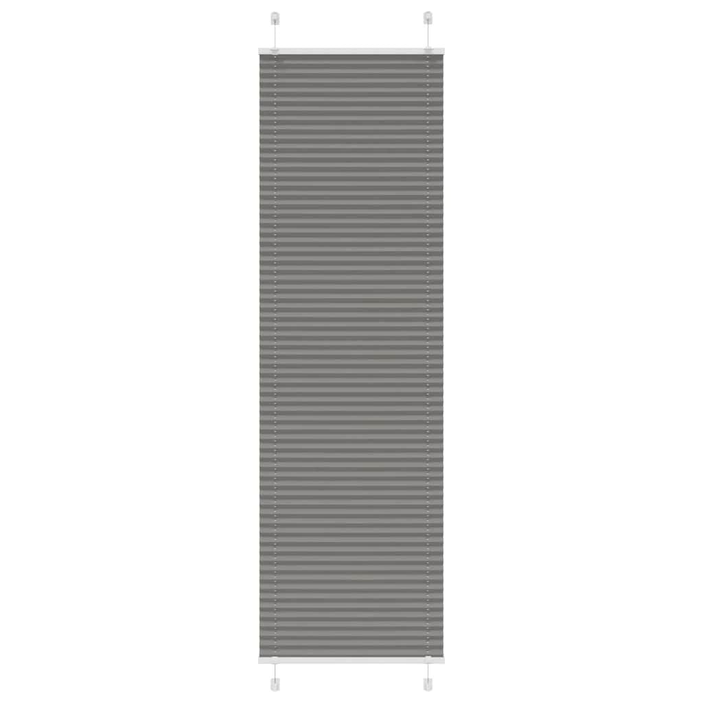 vidaXL Plissé Gordijn Antraciet 55x200 cm - 55% Korting